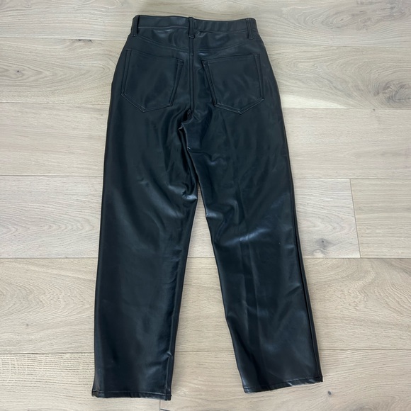 Abercrombie & Fitch Vegan Leather Ankle Straight Pants - Picture 5 of 9